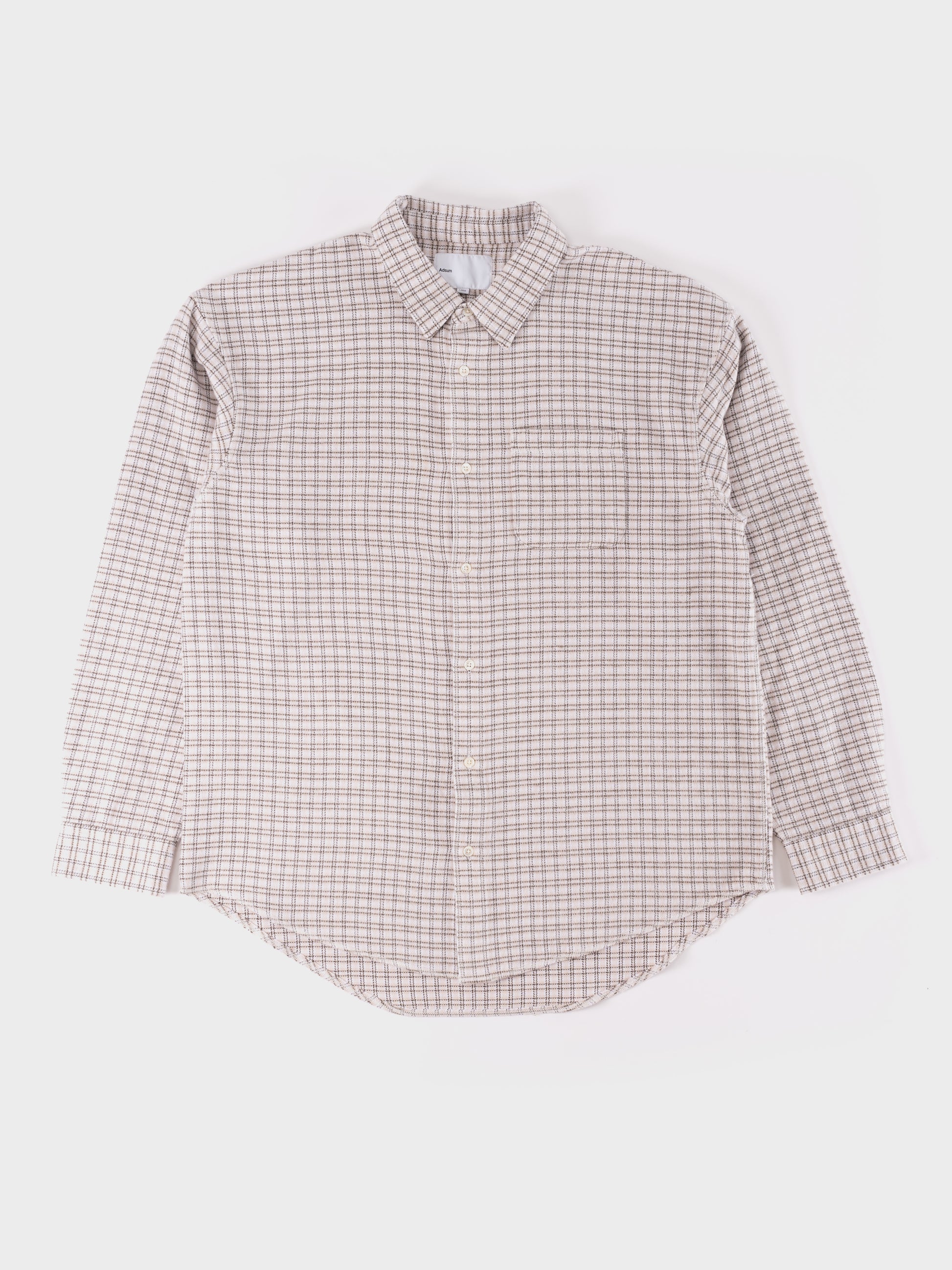 Adsum Seam Flannel Shirt - White