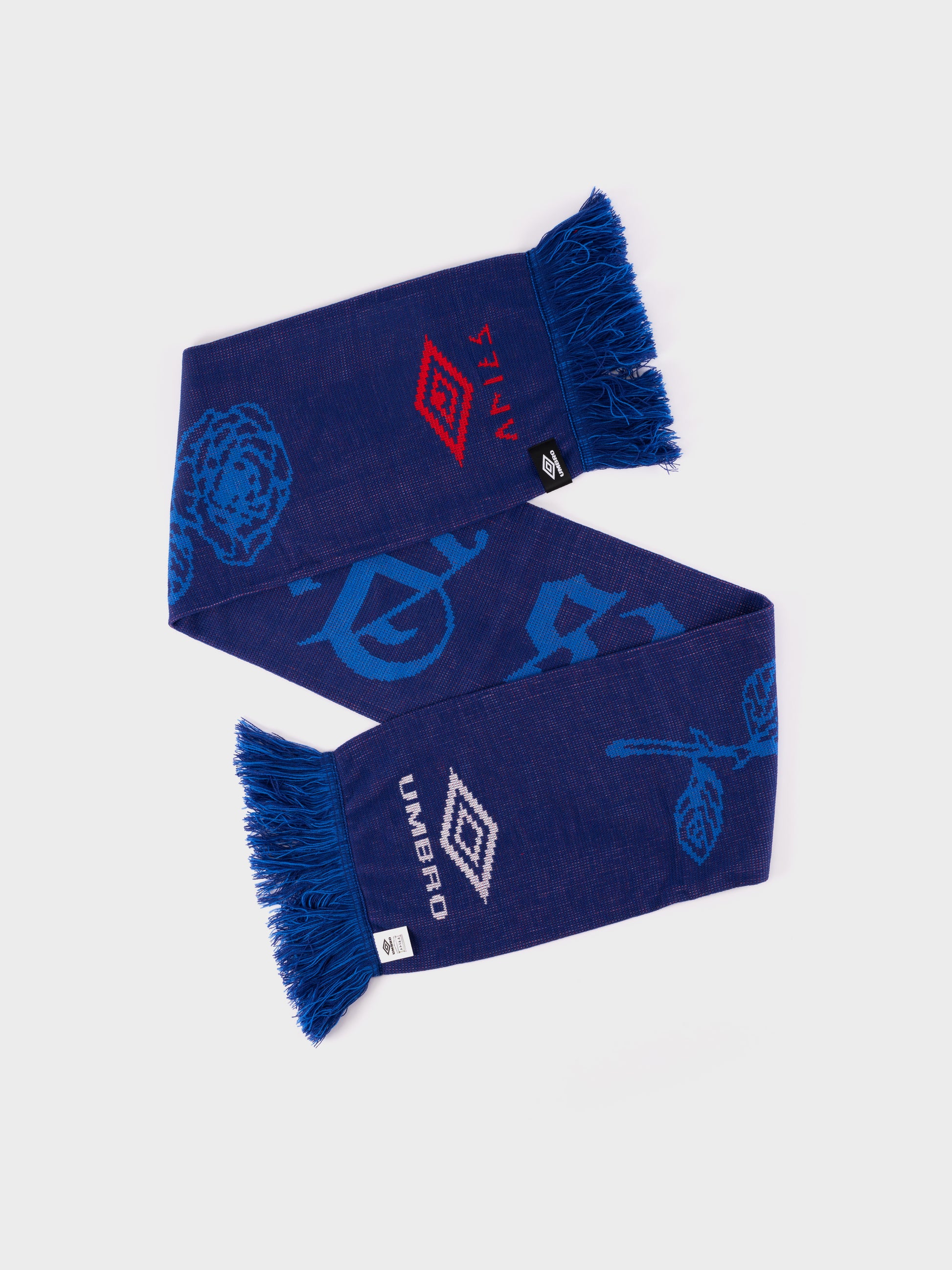 Aries x Umbro Centenary Rose Scarf - Blue