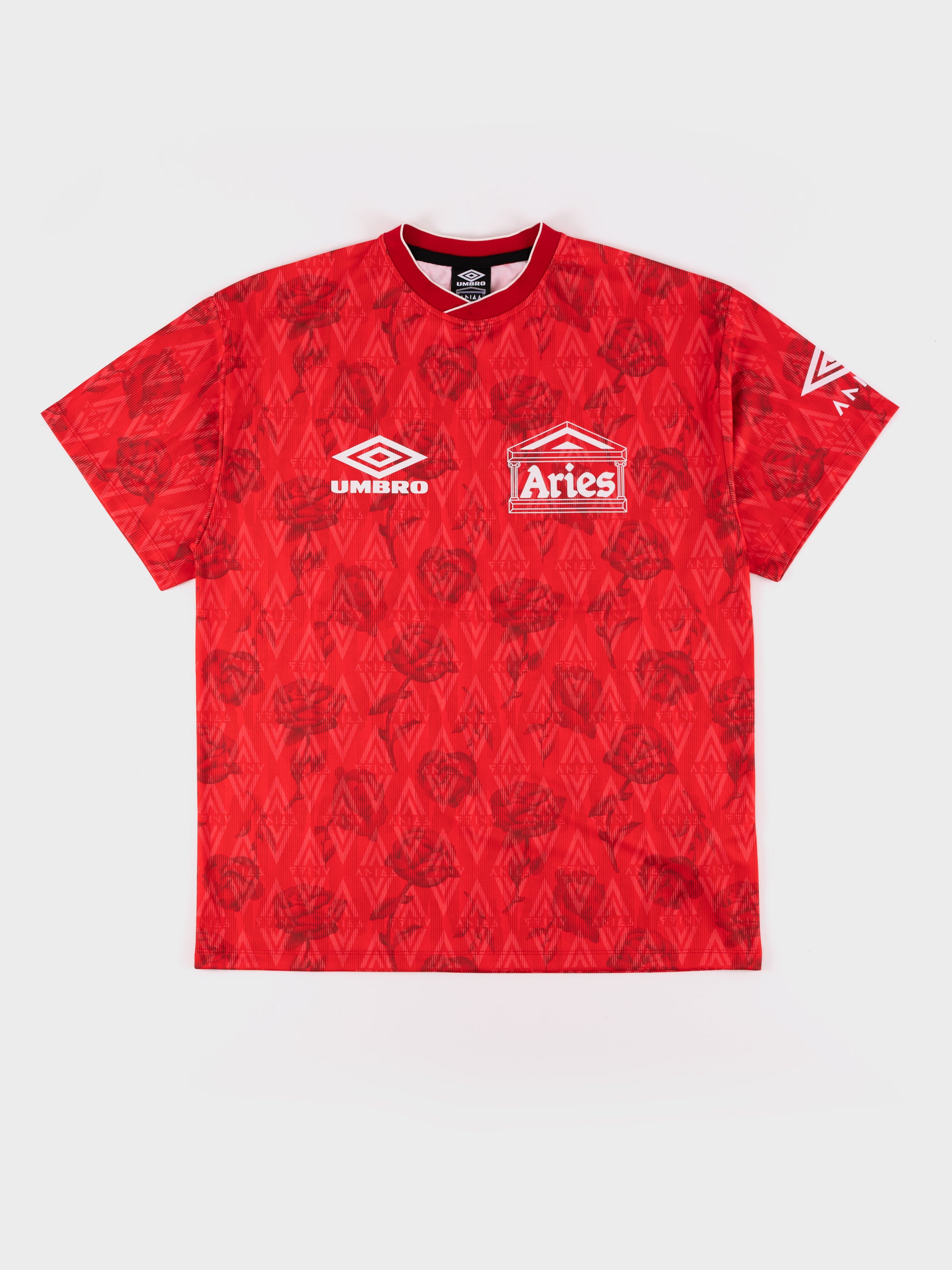 Aries x Umbro Red Roses SS Football Jersey - Red