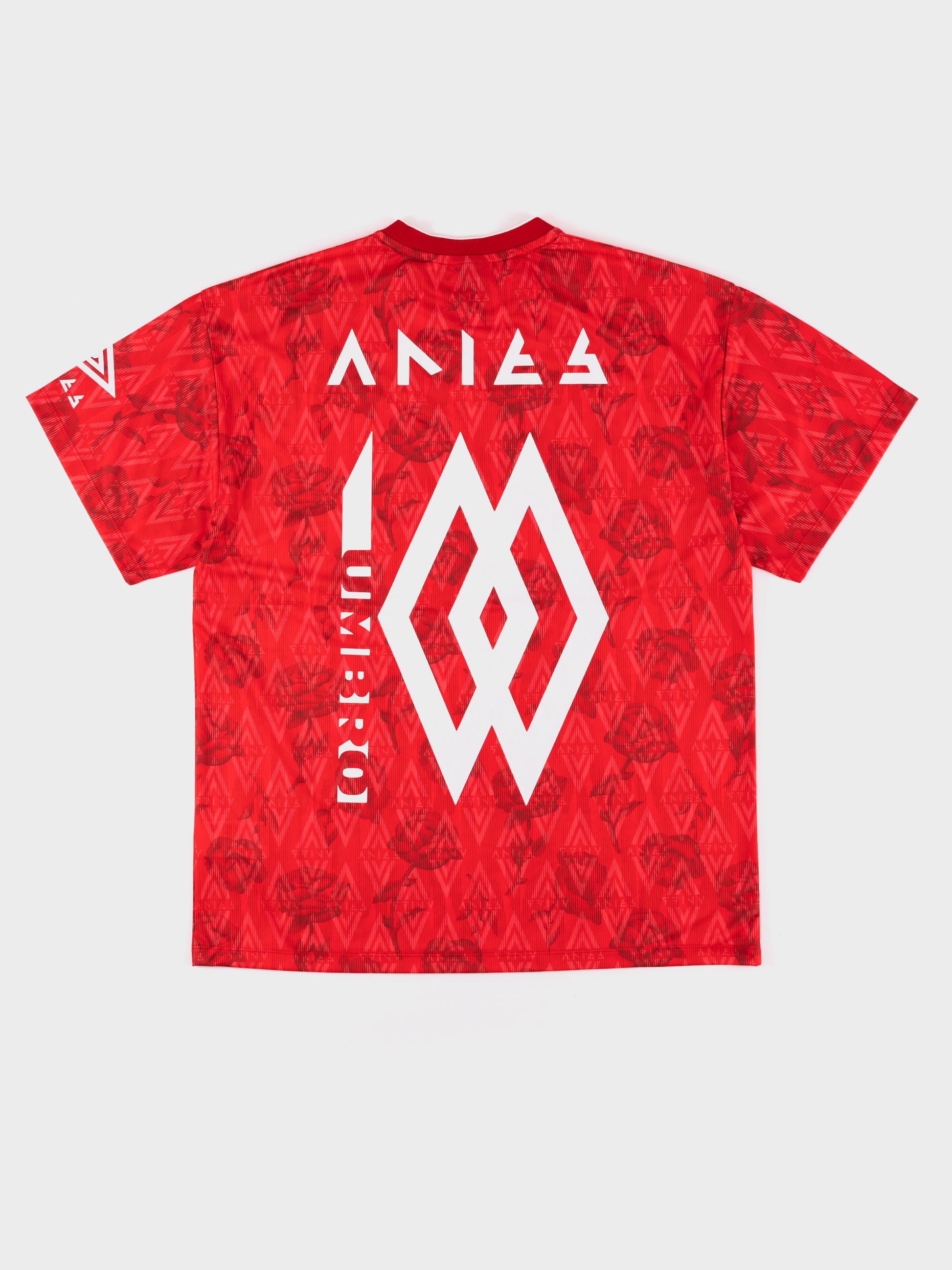Aries x Umbro Red Roses SS Football Jersey - Red