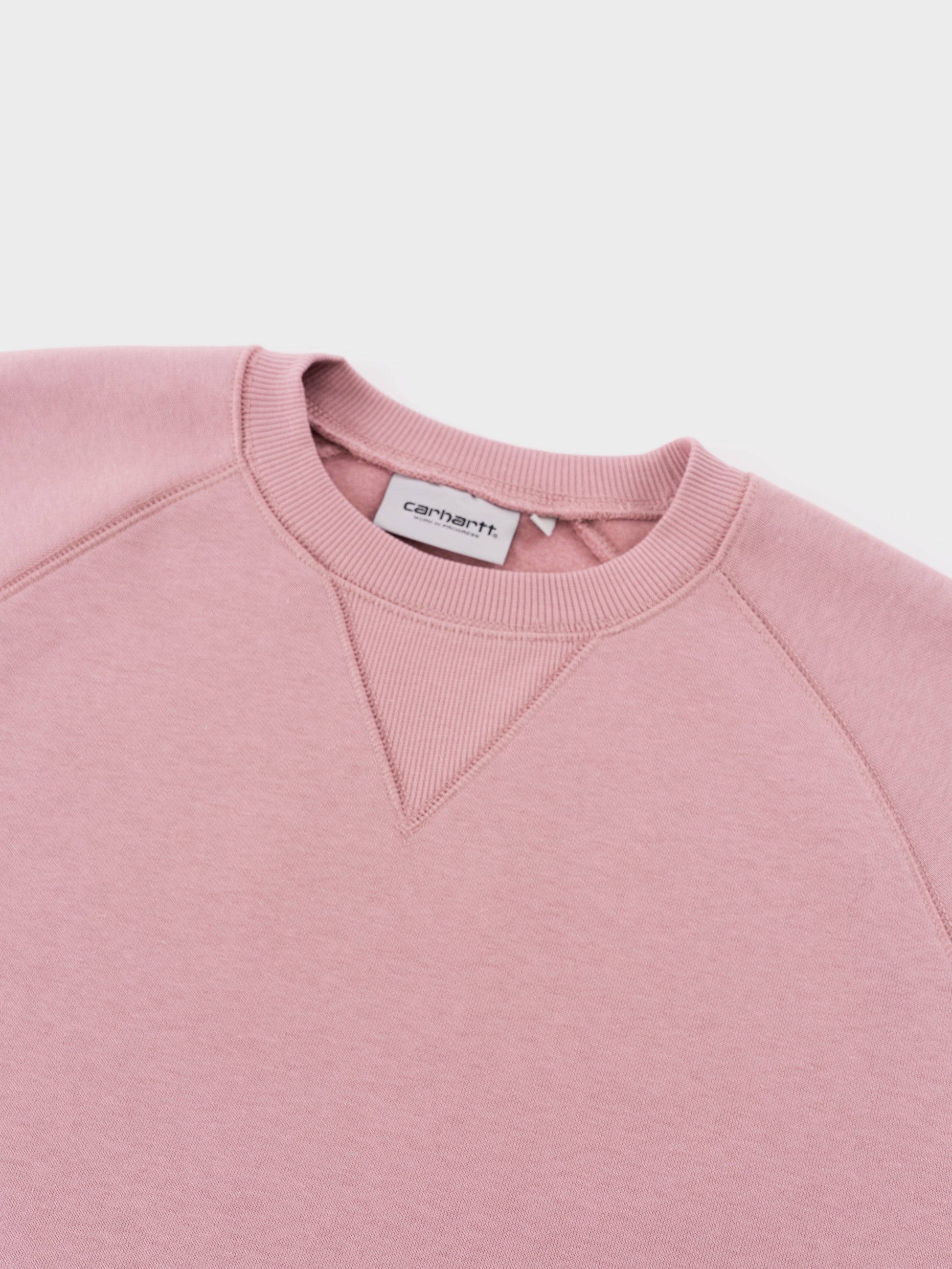 Carhartt Chase Sweat - Glassy Pink/Gold
