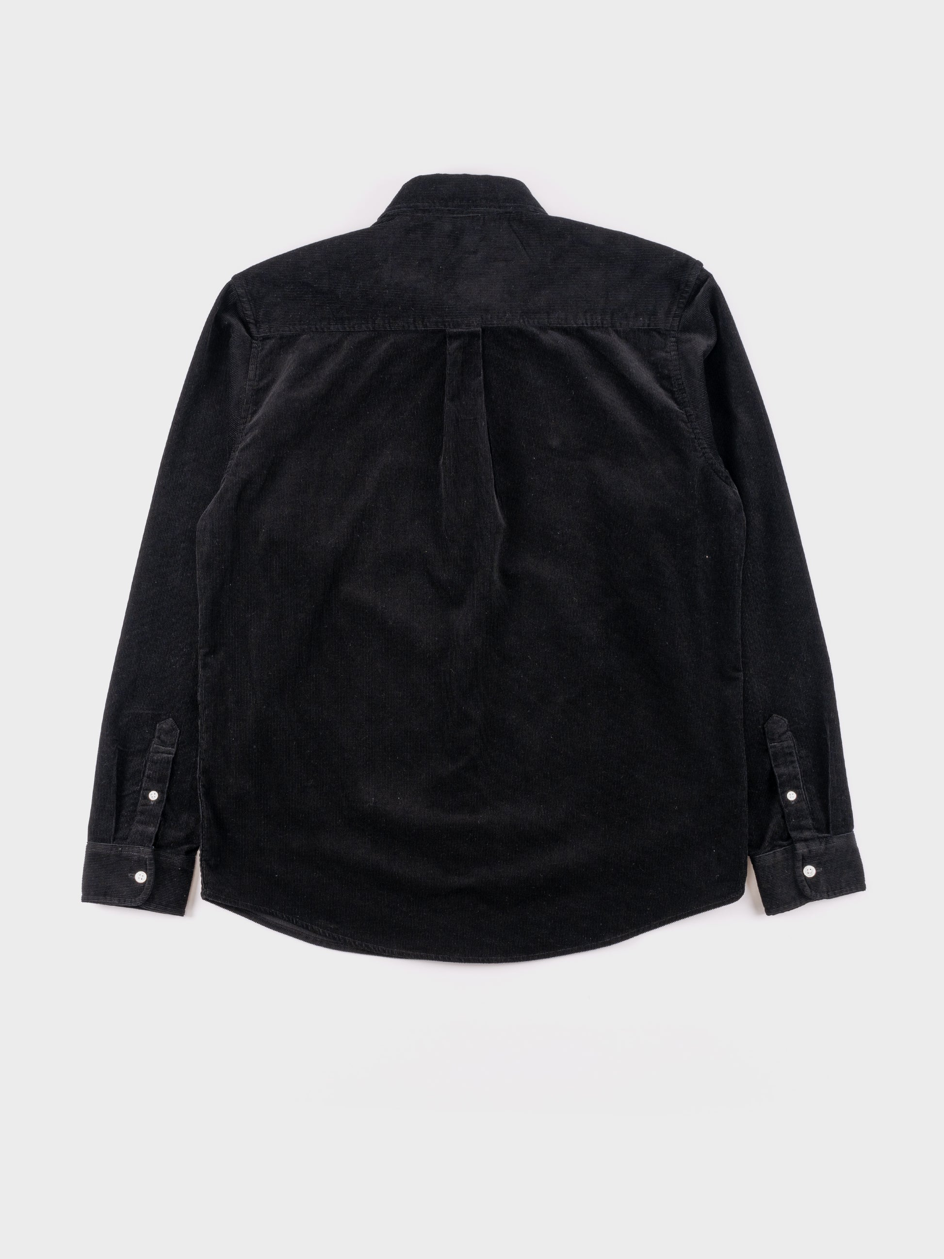 Carhartt LS Madison Fine Cord Shirt - Black/Wax