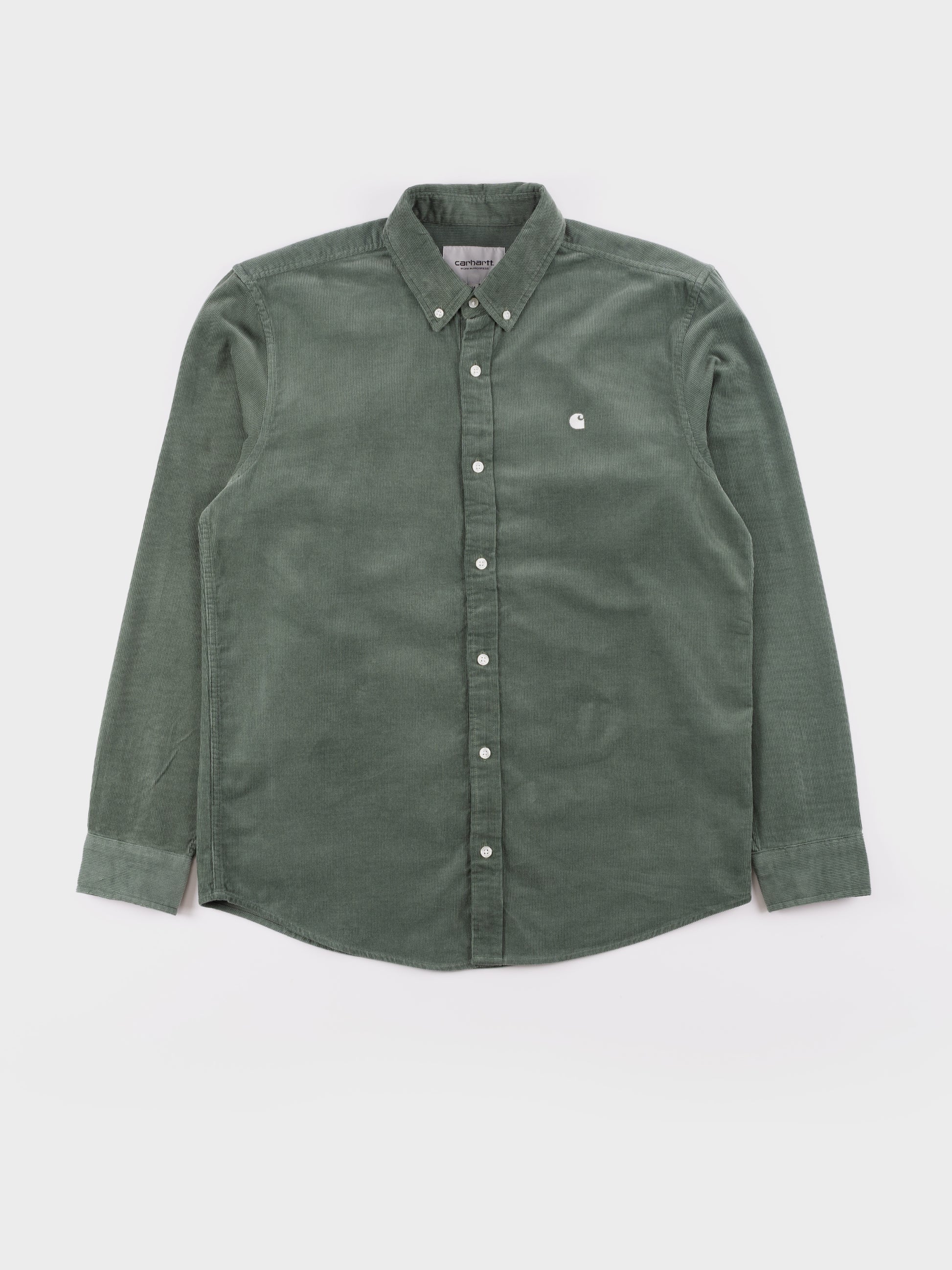 Carhartt LS Madison Fine Cord Shirt - Park/Wax