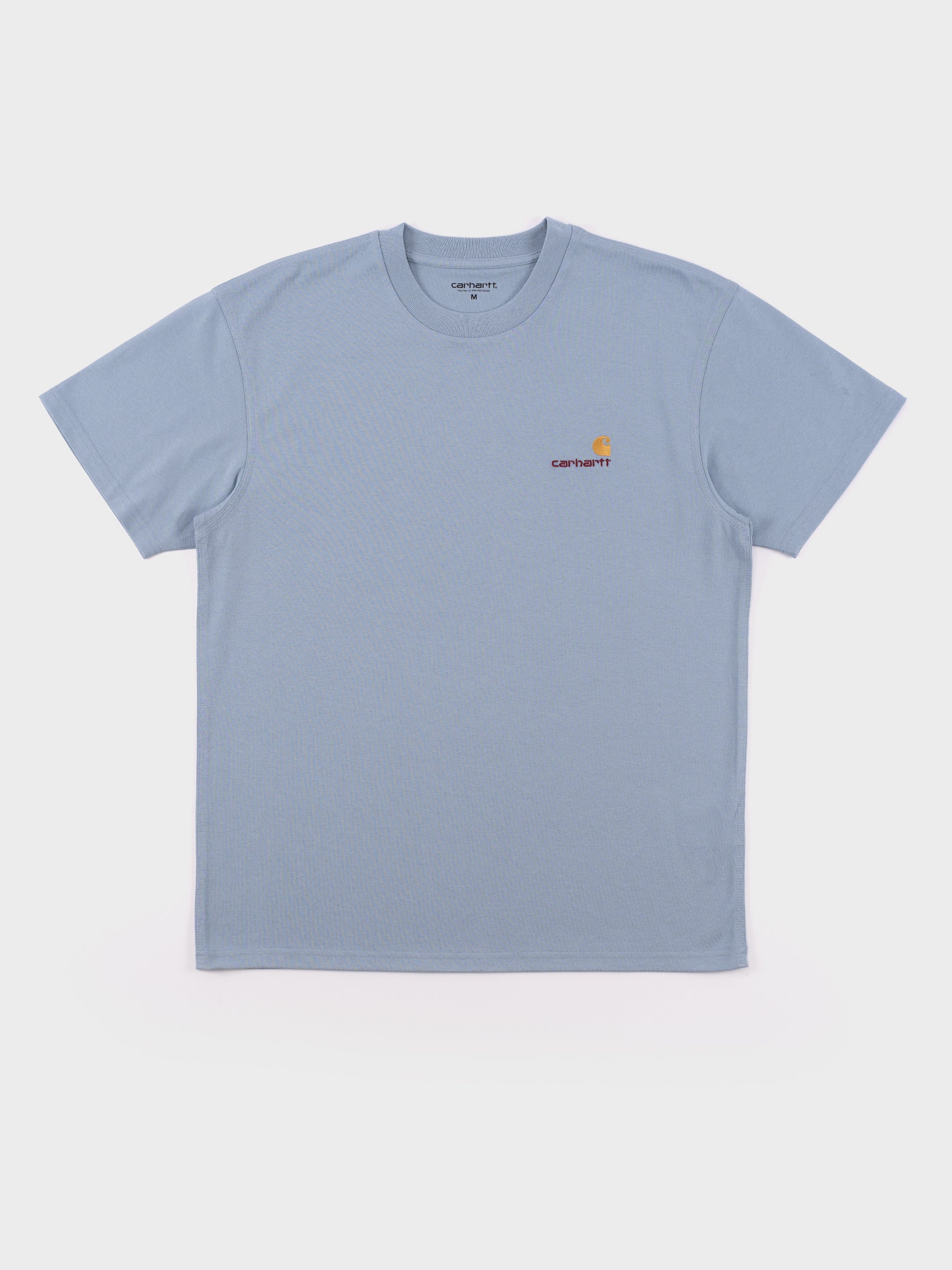 Carhartt SS American Script T Shirt - Frosted Blue