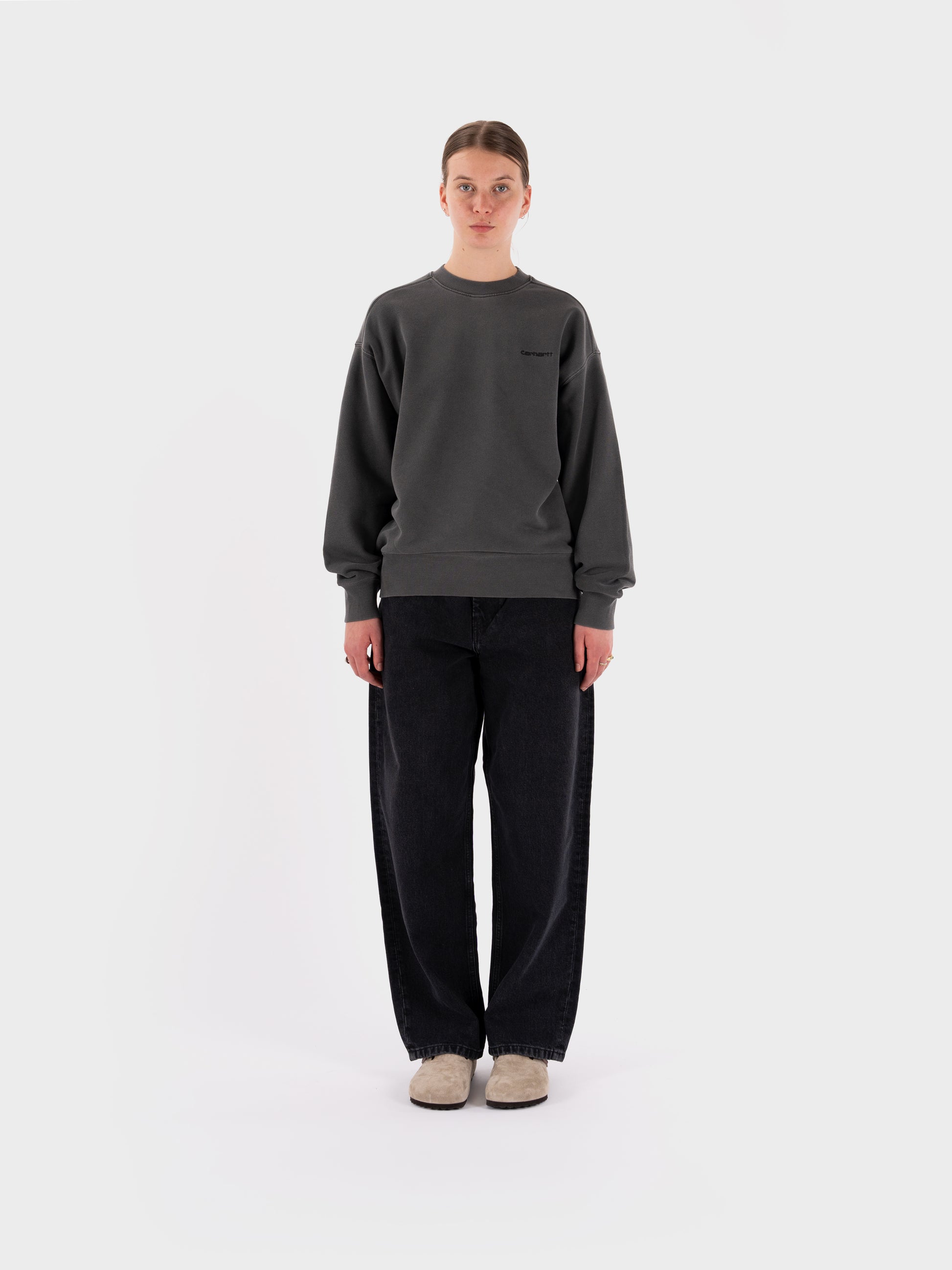 Carhartt W' Duster Script Sweat - Black