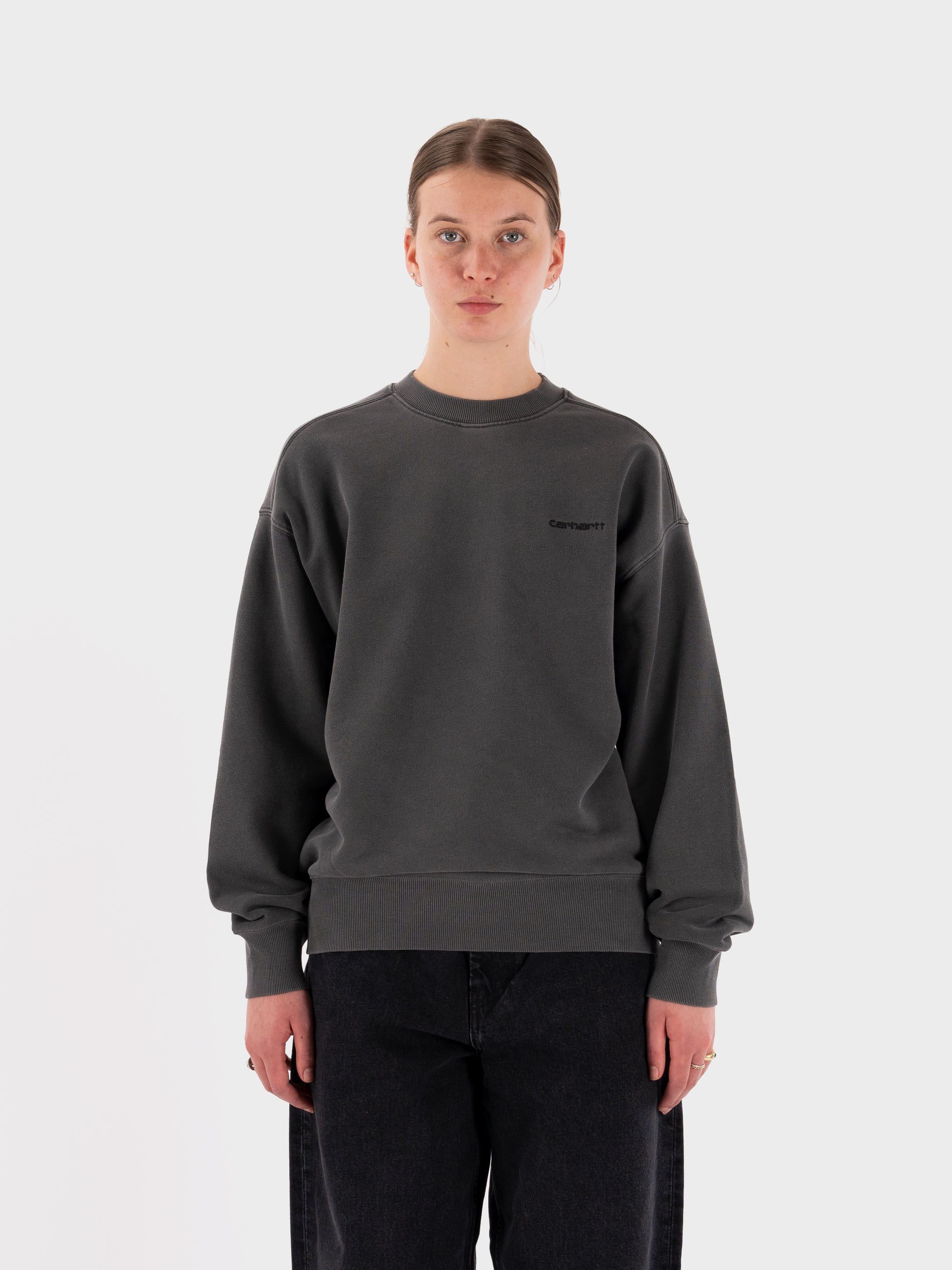 Carhartt W' Duster Script Sweat - Black