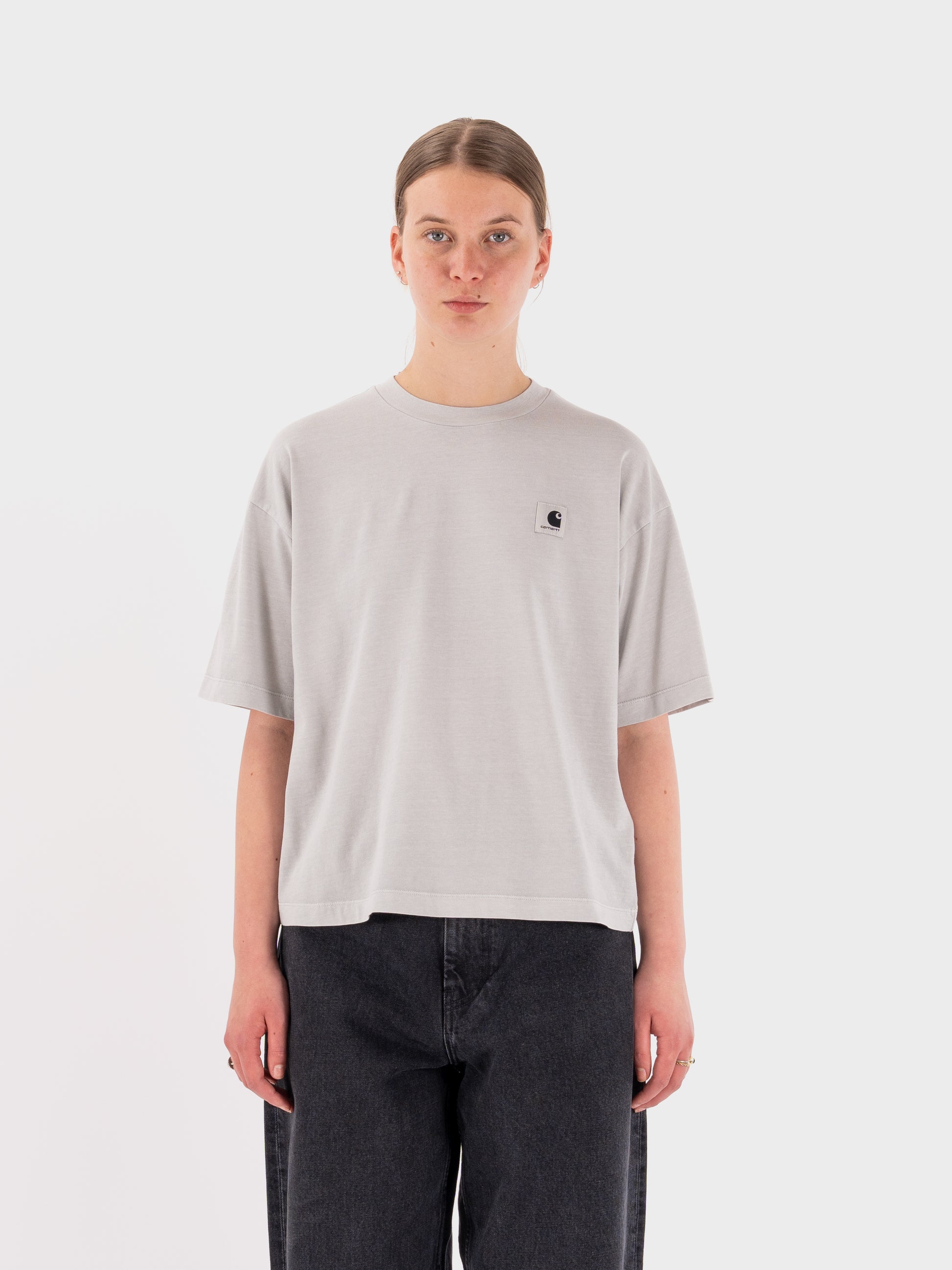 Carhartt W' SS Nelson T Shirt - Sonic Silver
