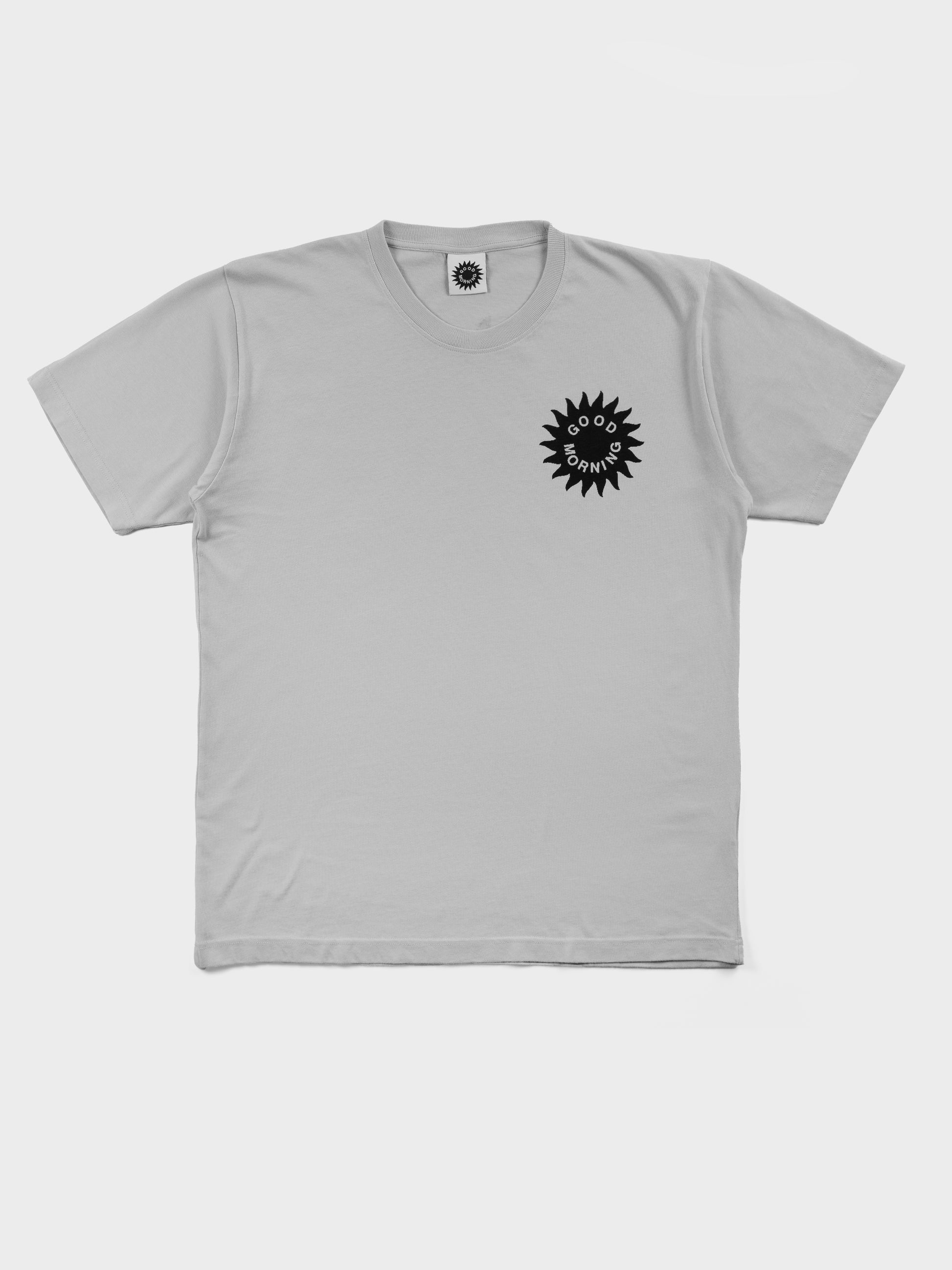 Good Morning Tapes Sun Logo SS T-Shirt - Stone