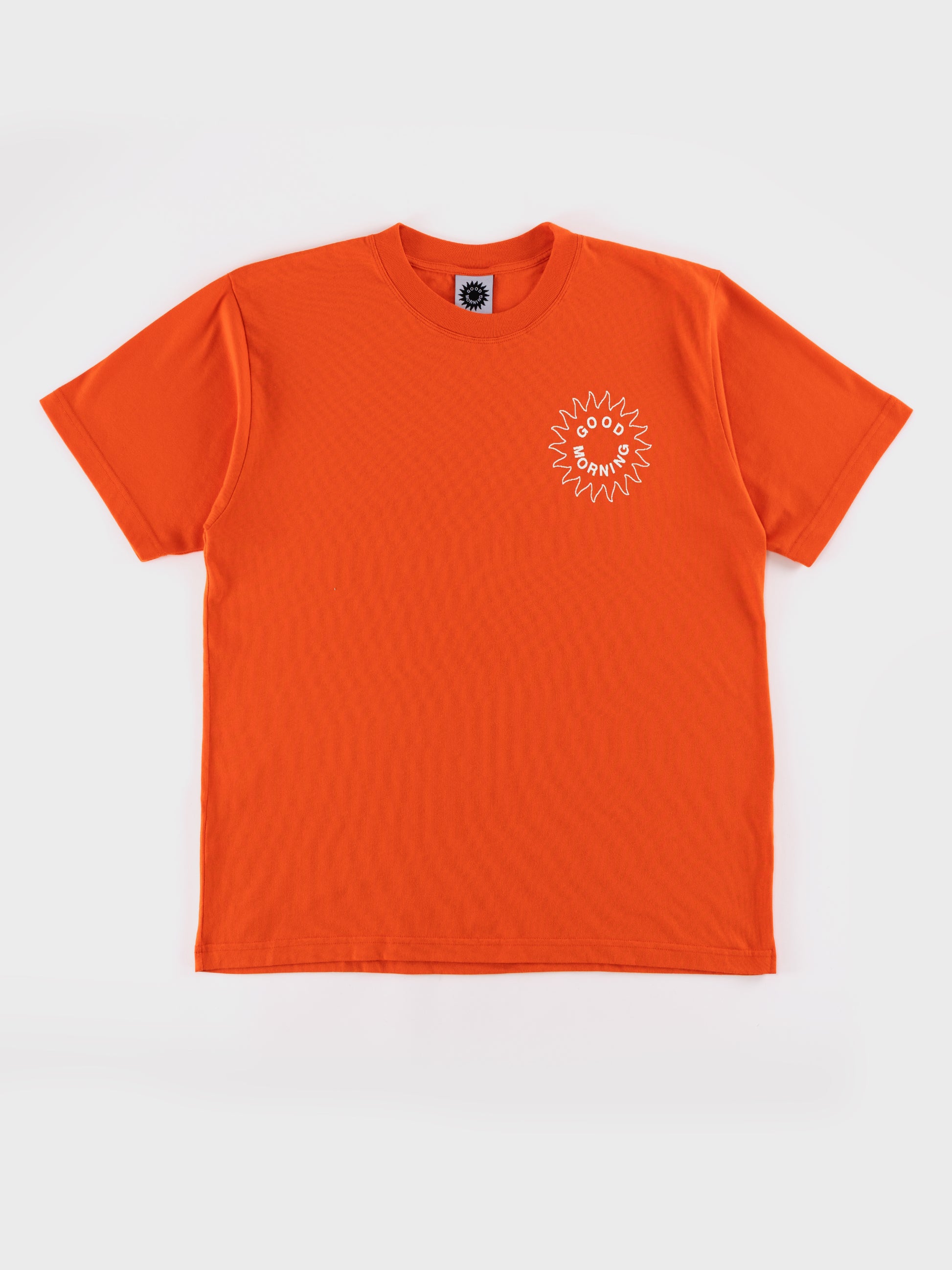 Good Morning Tapes Sun Logo Tee - Brick