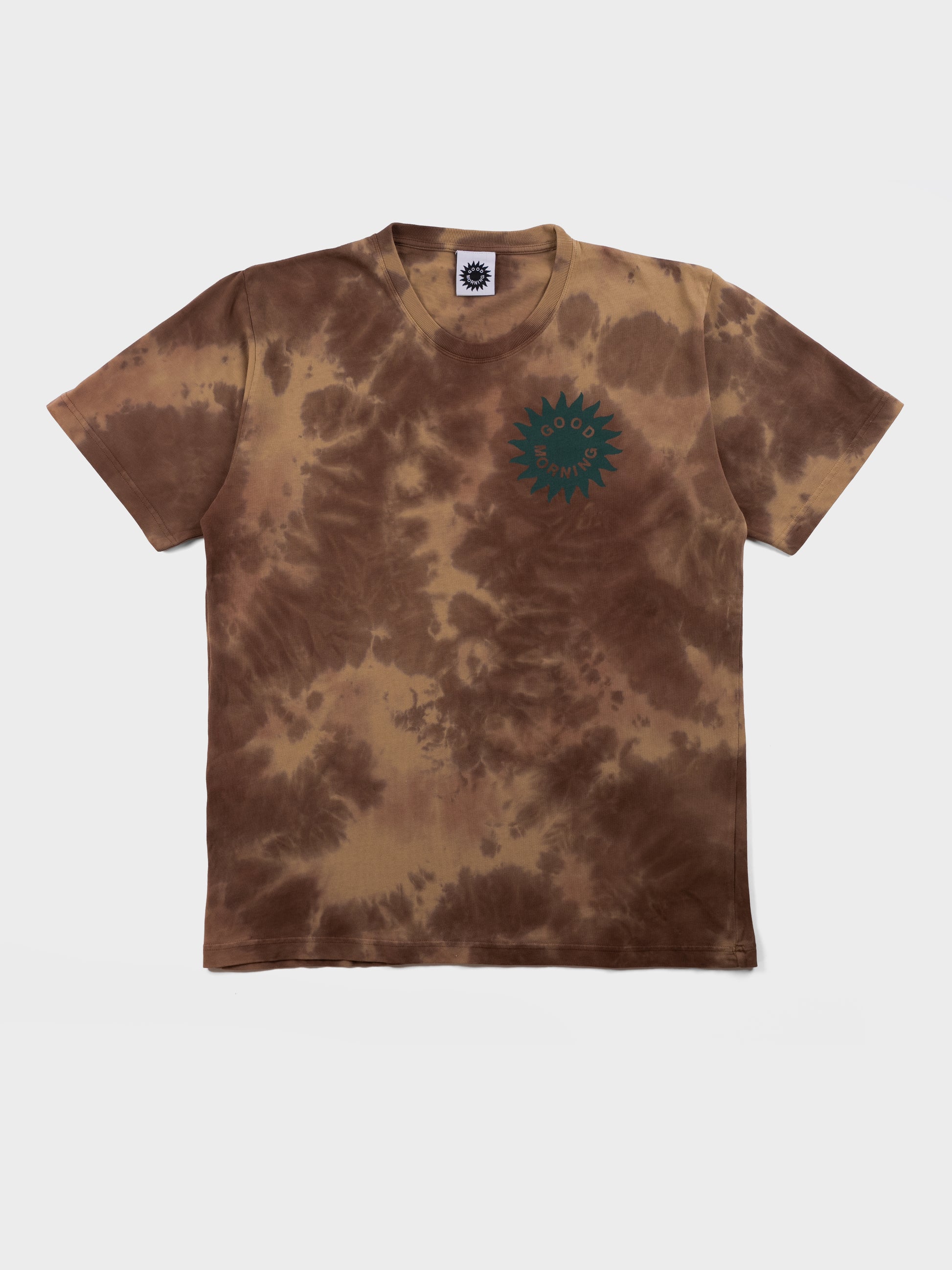 Good Morning Tapes Sun Logo SS T-Shirt - Earth Dye