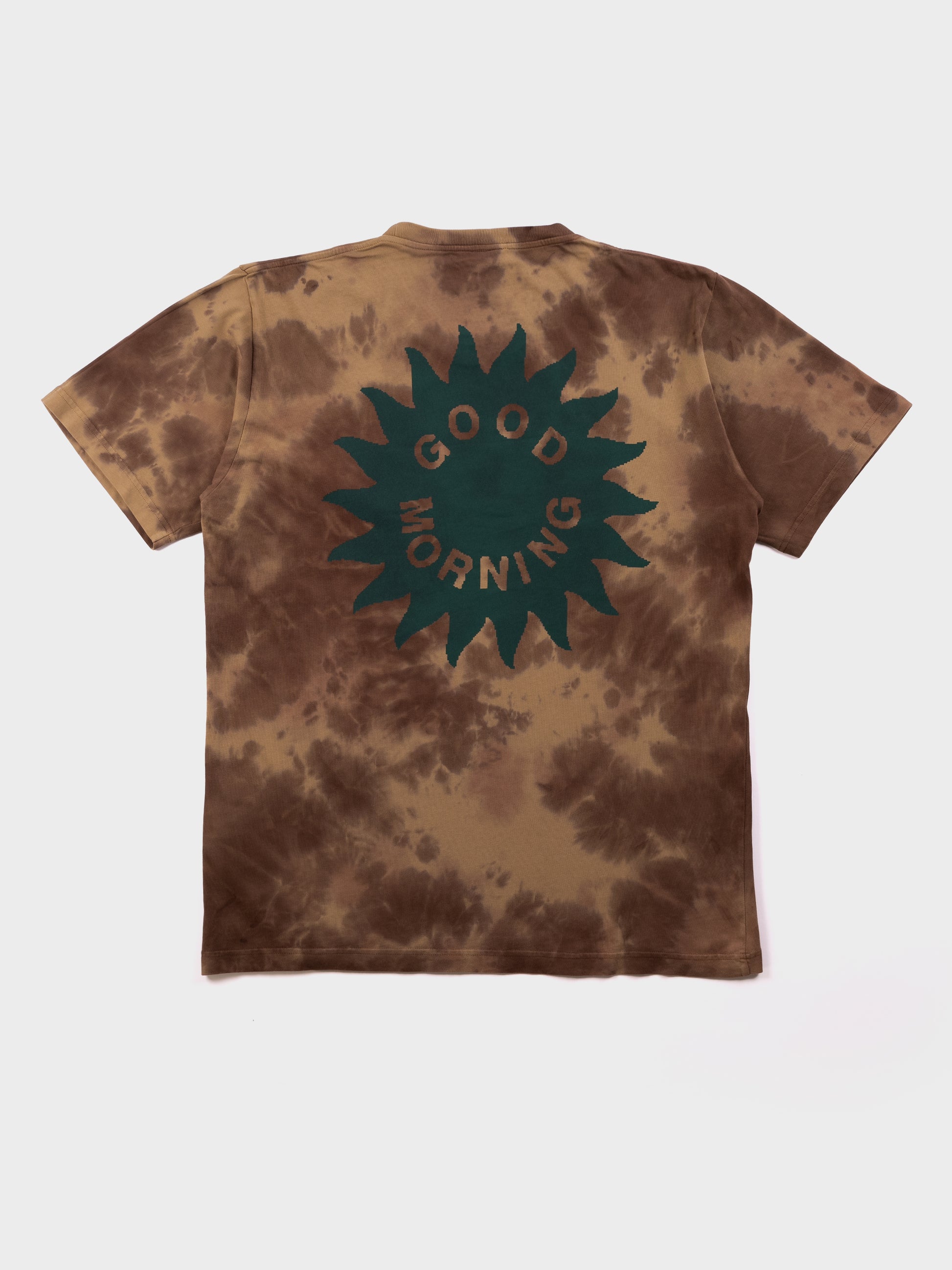 Good Morning Tapes Sun Logo SS T-Shirt - Earth Dye