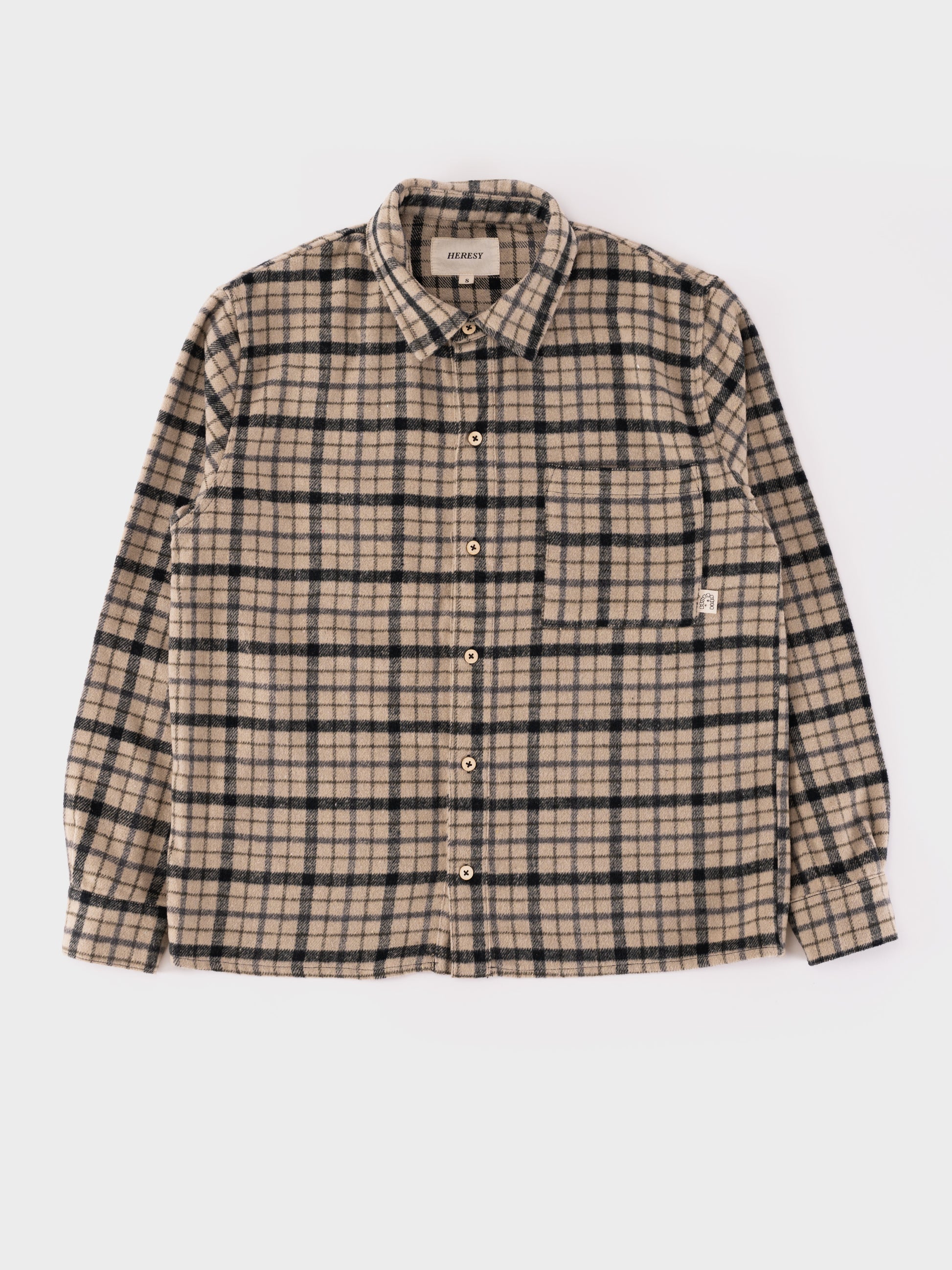 Heresy Steady Shirt - Biscuit/Grey