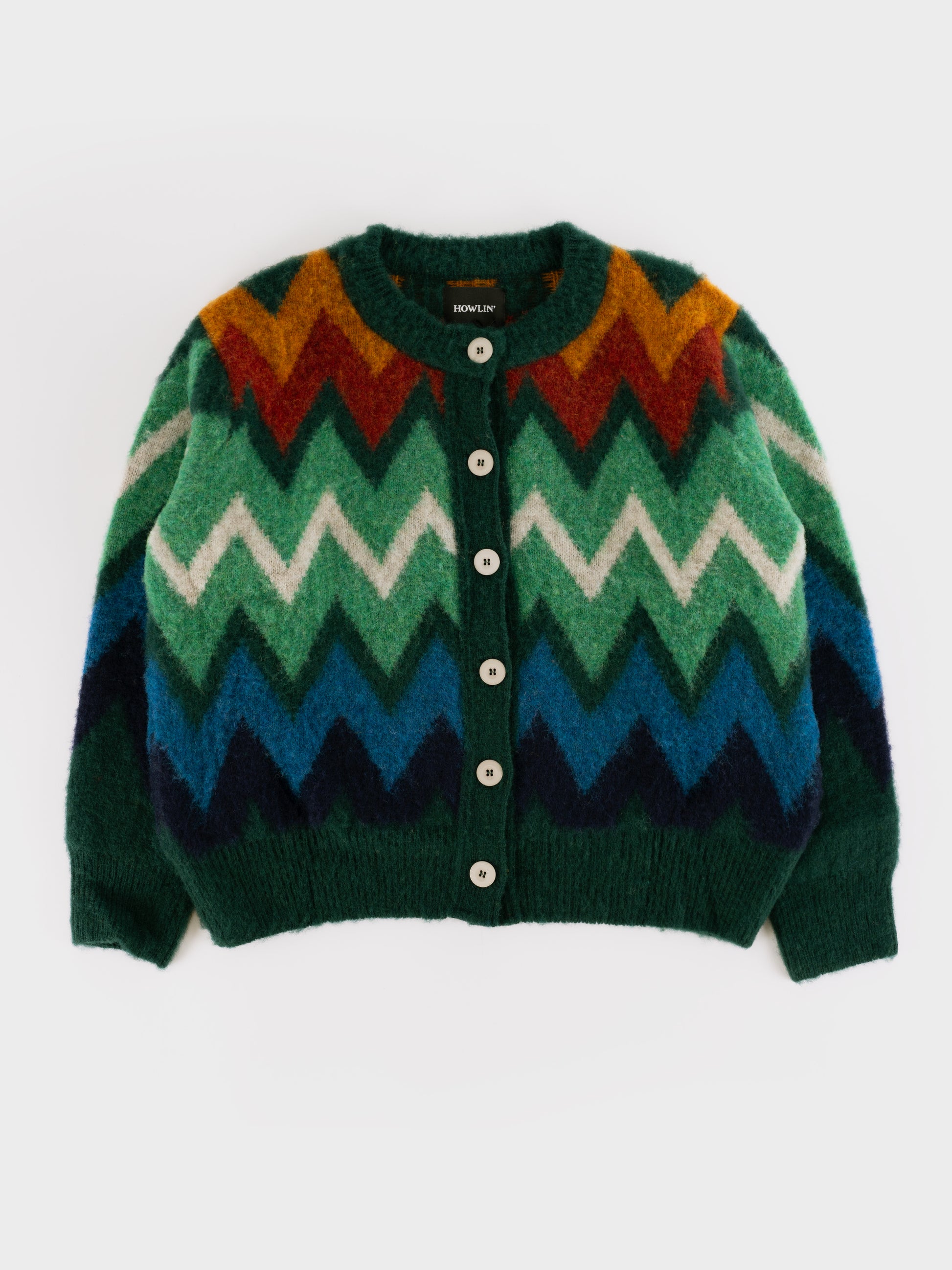Howlin' Frozen Laughter Cardigan - Forest