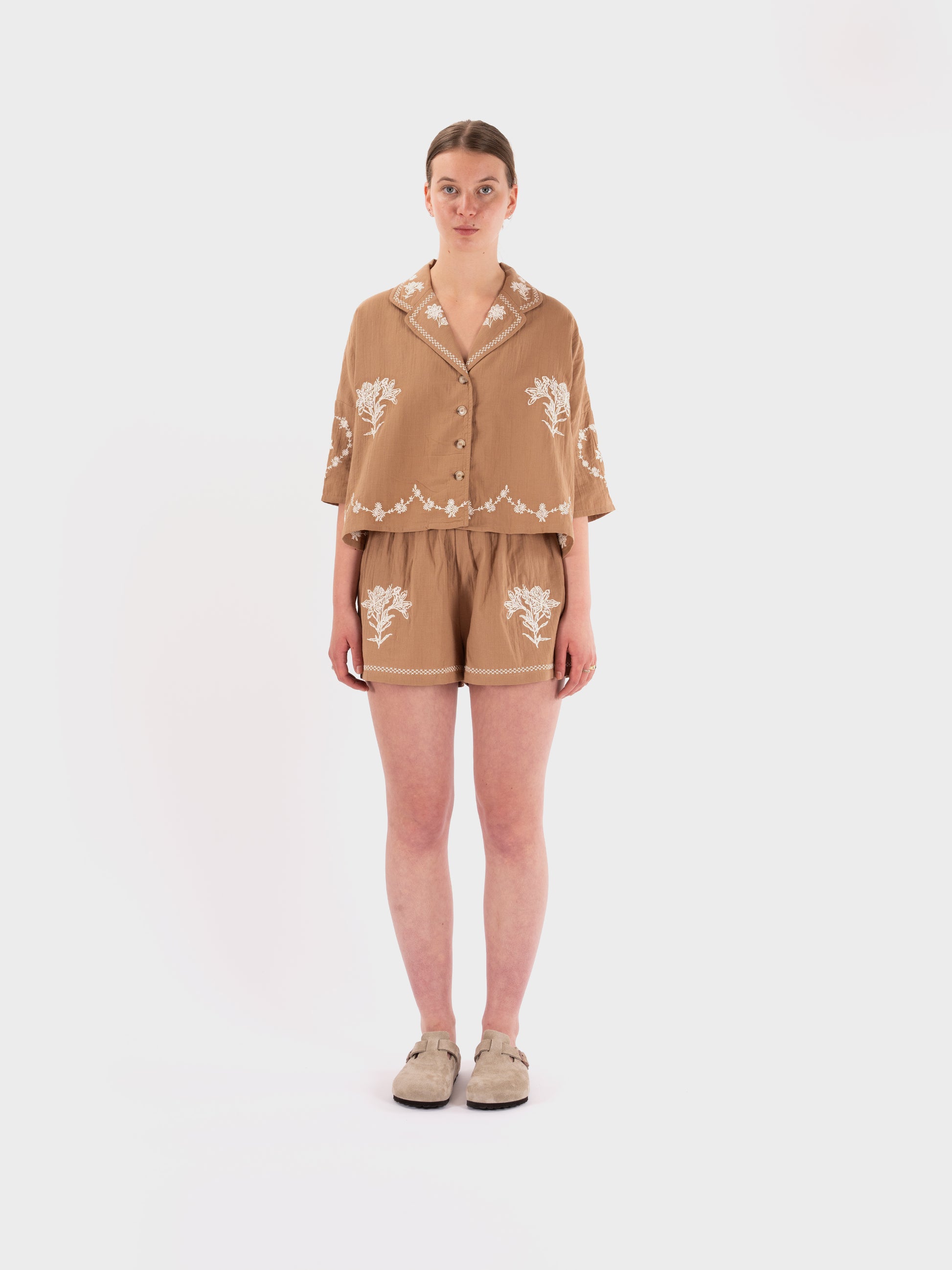 Meadows Penstemon Shirt - Fawn