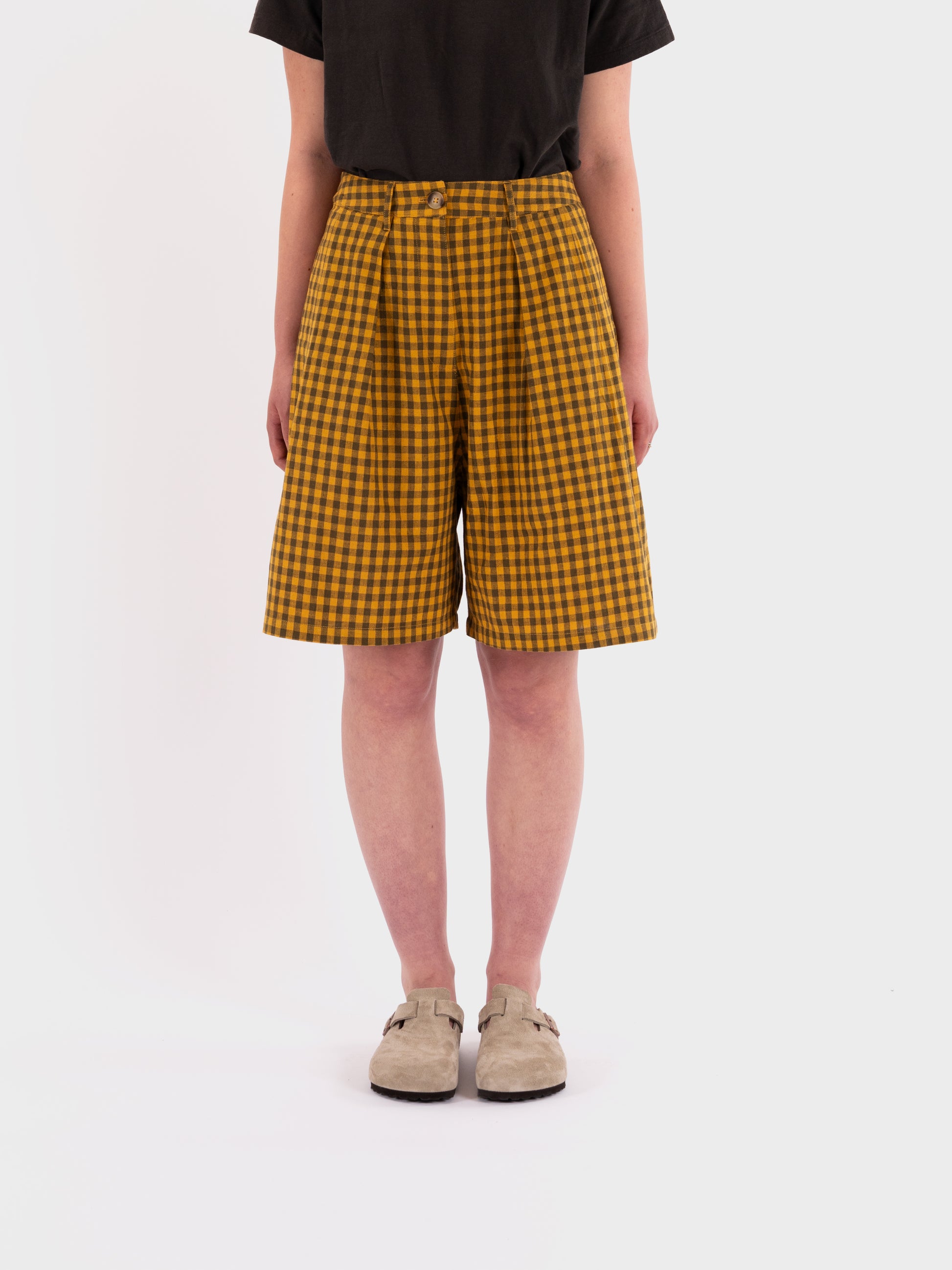 Meadows Sanne Shorts - Toffee Gingham