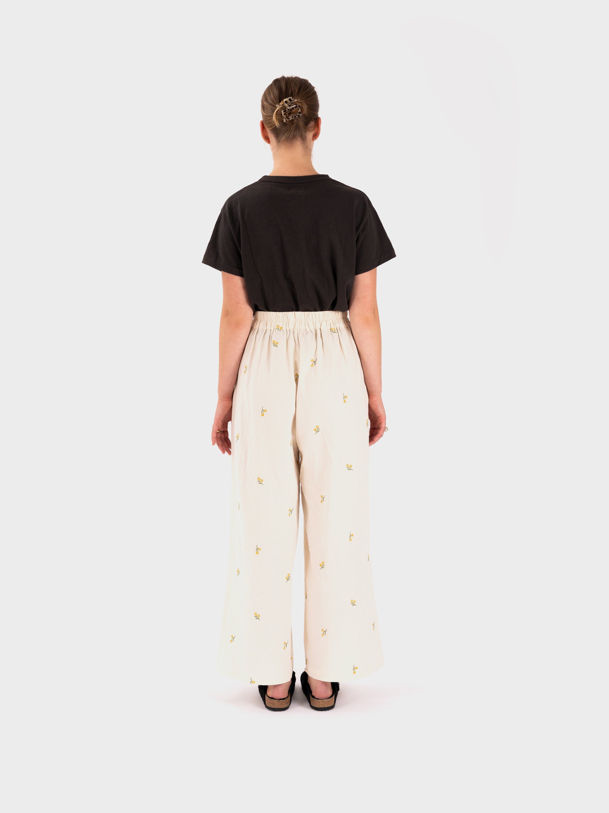 Meadows Tupelo Trouser - Buttercup Embroidery