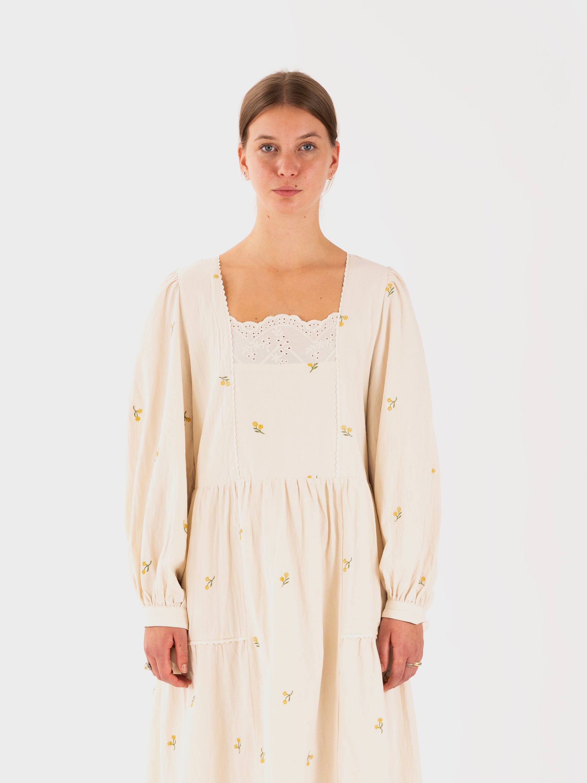 Meadows Zinfin Dress - Teacup Embroidery