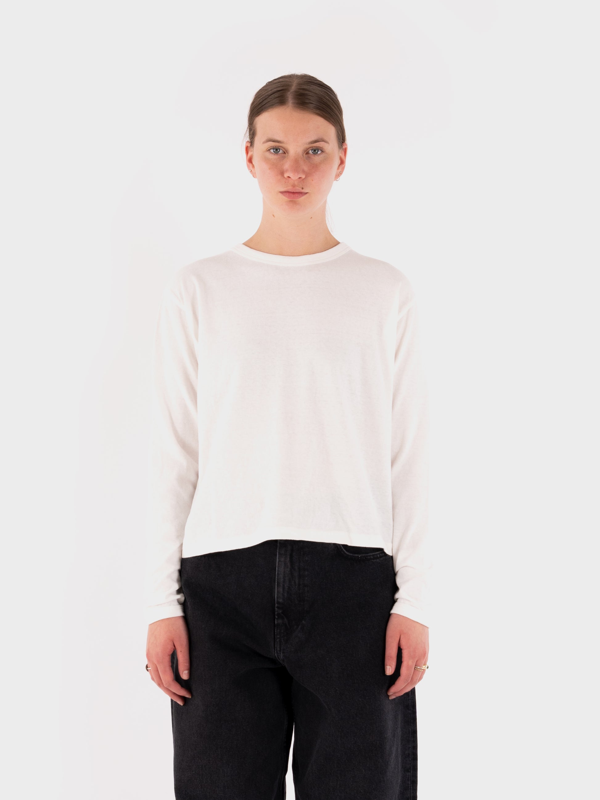 Sunray Spirit Hi'Aka LS T-Shirt - Off White