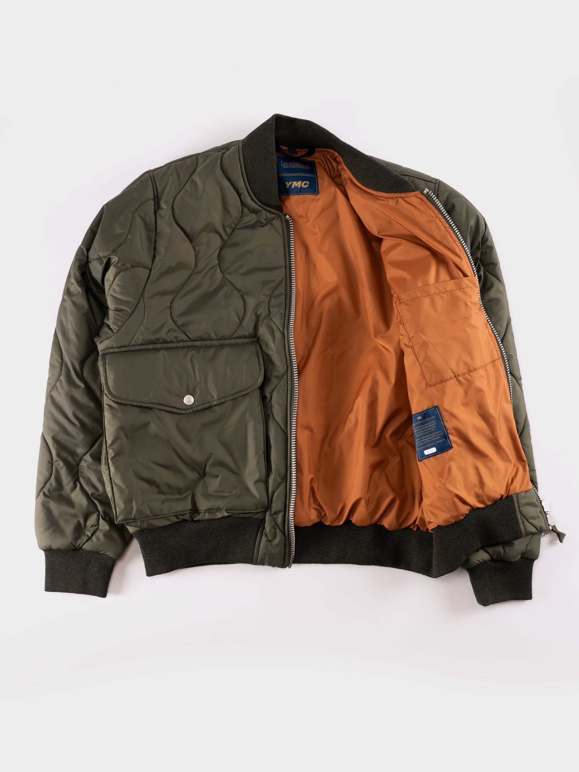 YMC x Lavenham Bros Bomber jacket - Olive Green